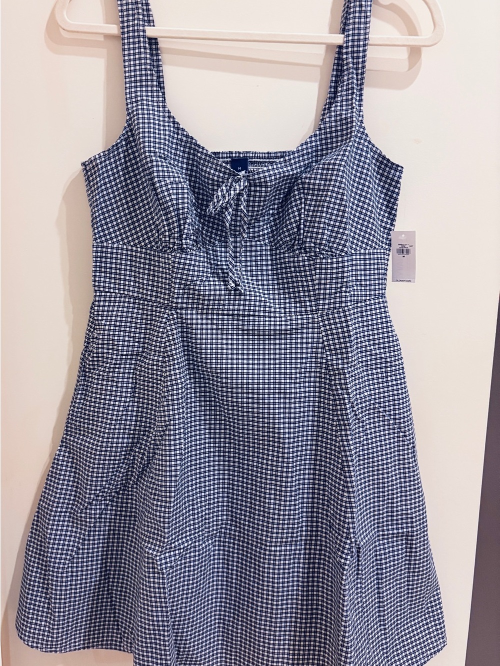 Old Navy Blue and White Gingham Dress
